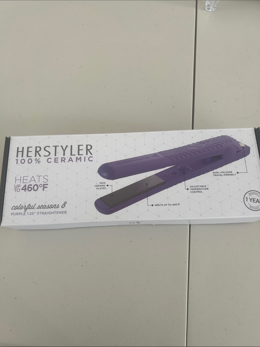 Herstyle White and Gray Hair Tool Box - Travel-Friendly Styling Kit